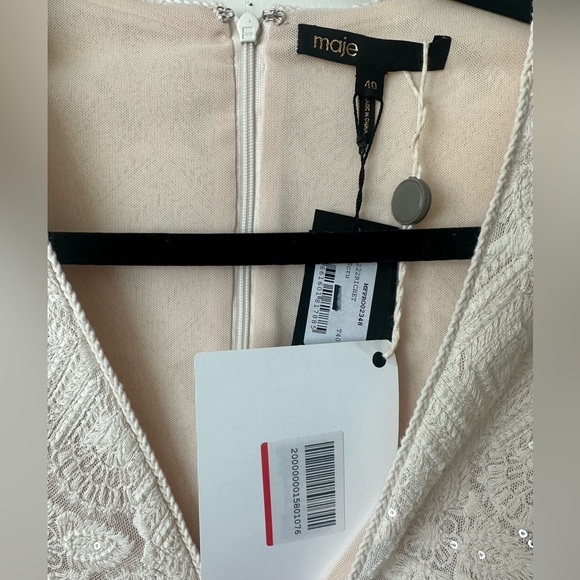 NWT Maje Richet Sequined Mini Dress Size Large (40) - Picture 11 of 12